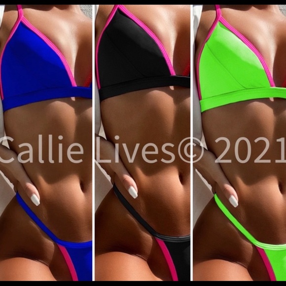 NWT ROYAL BLUE & COLOR TRIM BIKINI 👙 - Picture 4 of 4